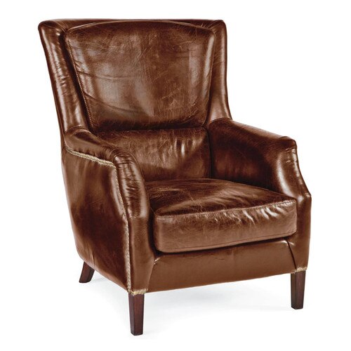 Leather Garconniere Chair
